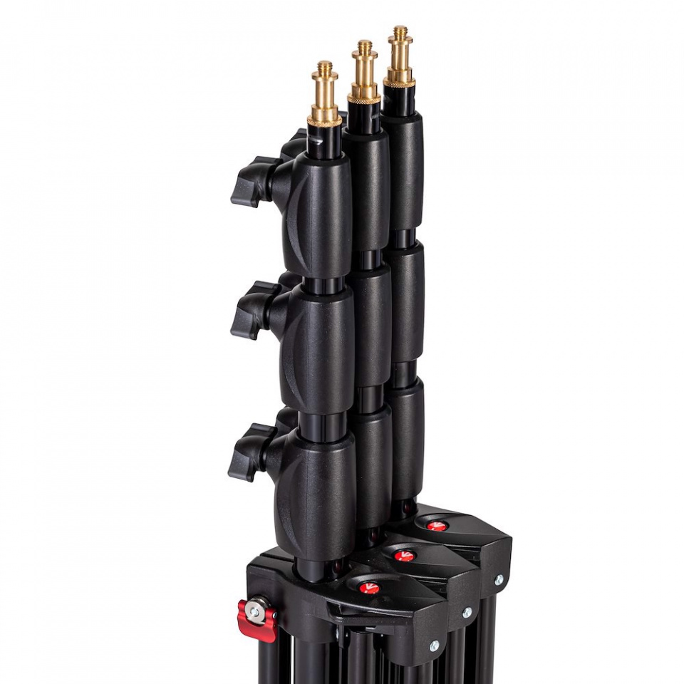 Manfrotto 1052BAC-3 Compact Alu Lampenstativ (3er Set) 4