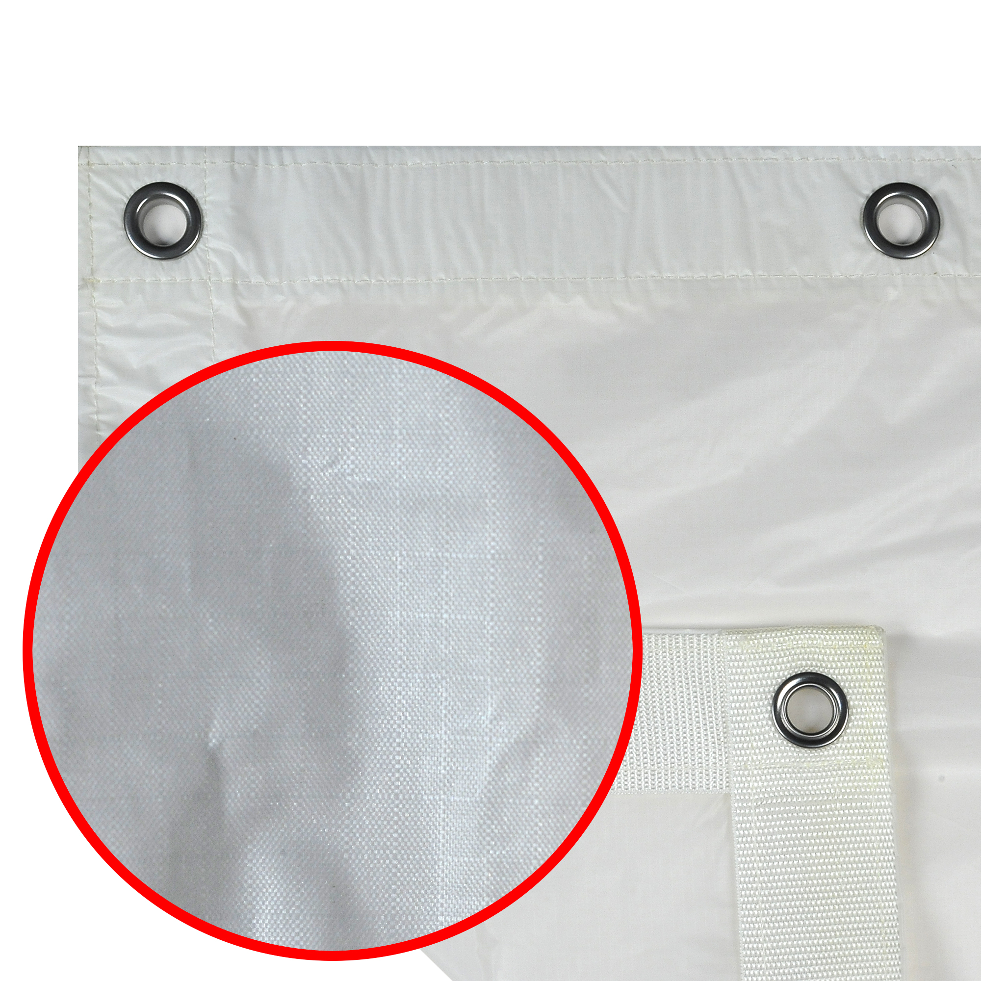 TRP Worldwide 04´ x 04´ (121x121cm) Grid Cloth Half, White (Silent)