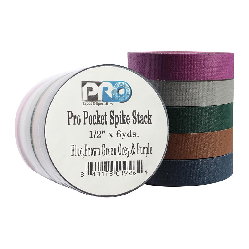 Pro Tapes PRO® Pocket Spike Stack Dark-Pack 12mm x 5.5m