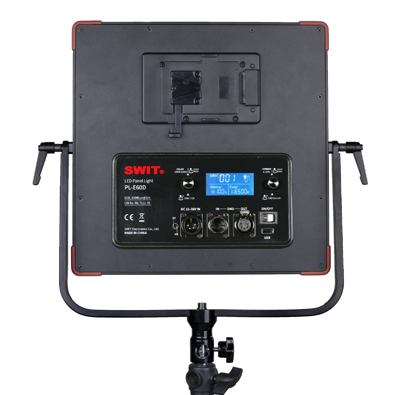 SWIT PL-E60D 3KIT  Set aus 3x60W LED Softlight, 1500lx, V-Mount, DMX 3