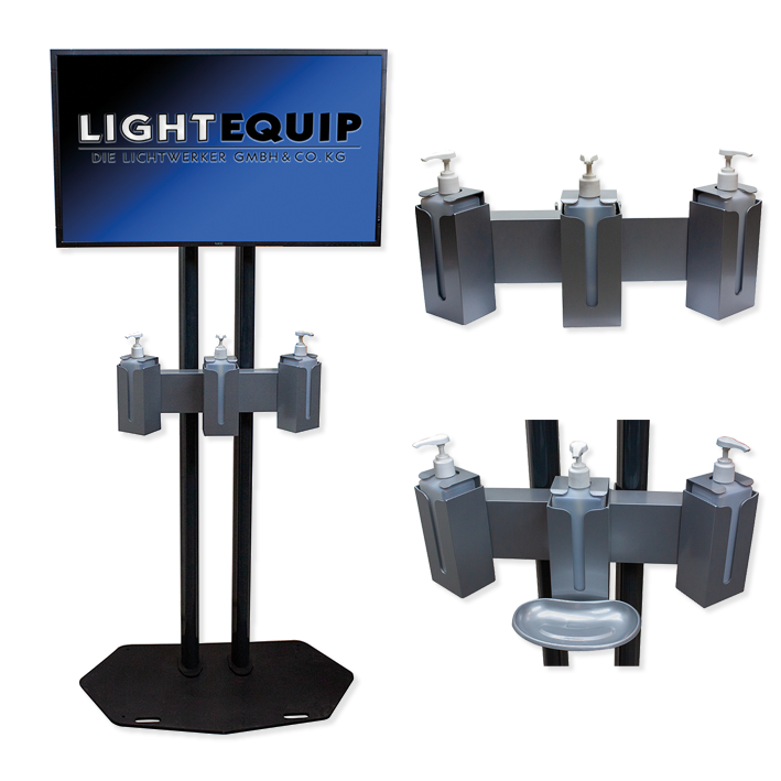 HIL-TOOLs Desinfektions-Station "Audipack" 3-fach HIL-TOOLs Desinfektions-Station "Audipack" 3-fach