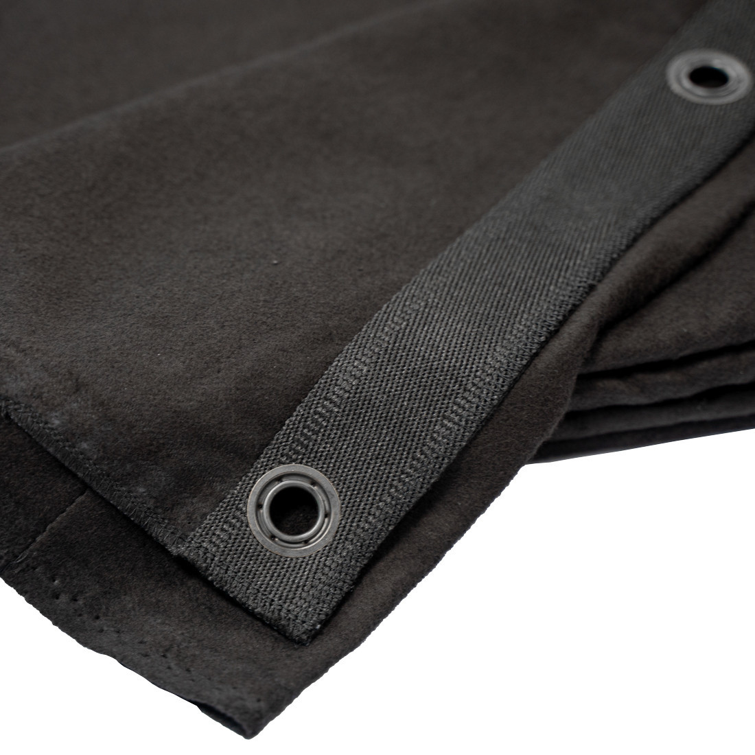Duratruss DT Molton 6x5m 300g/m² B1/M1 Schwarz – Konfektionierter Bühnenmolton
