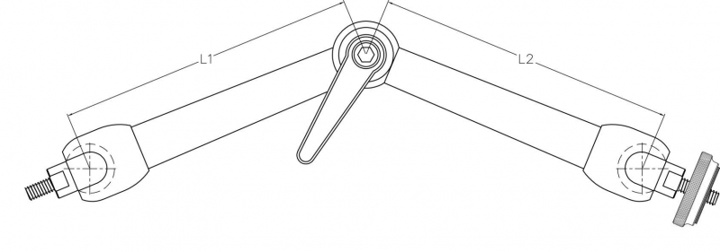 Noga DG9038 Photographer Arm Midi (DG) 3/8" Set (D) 2 Noga DG9038 Photographer Arm Midi (DG) 3/8" Set (D) 2