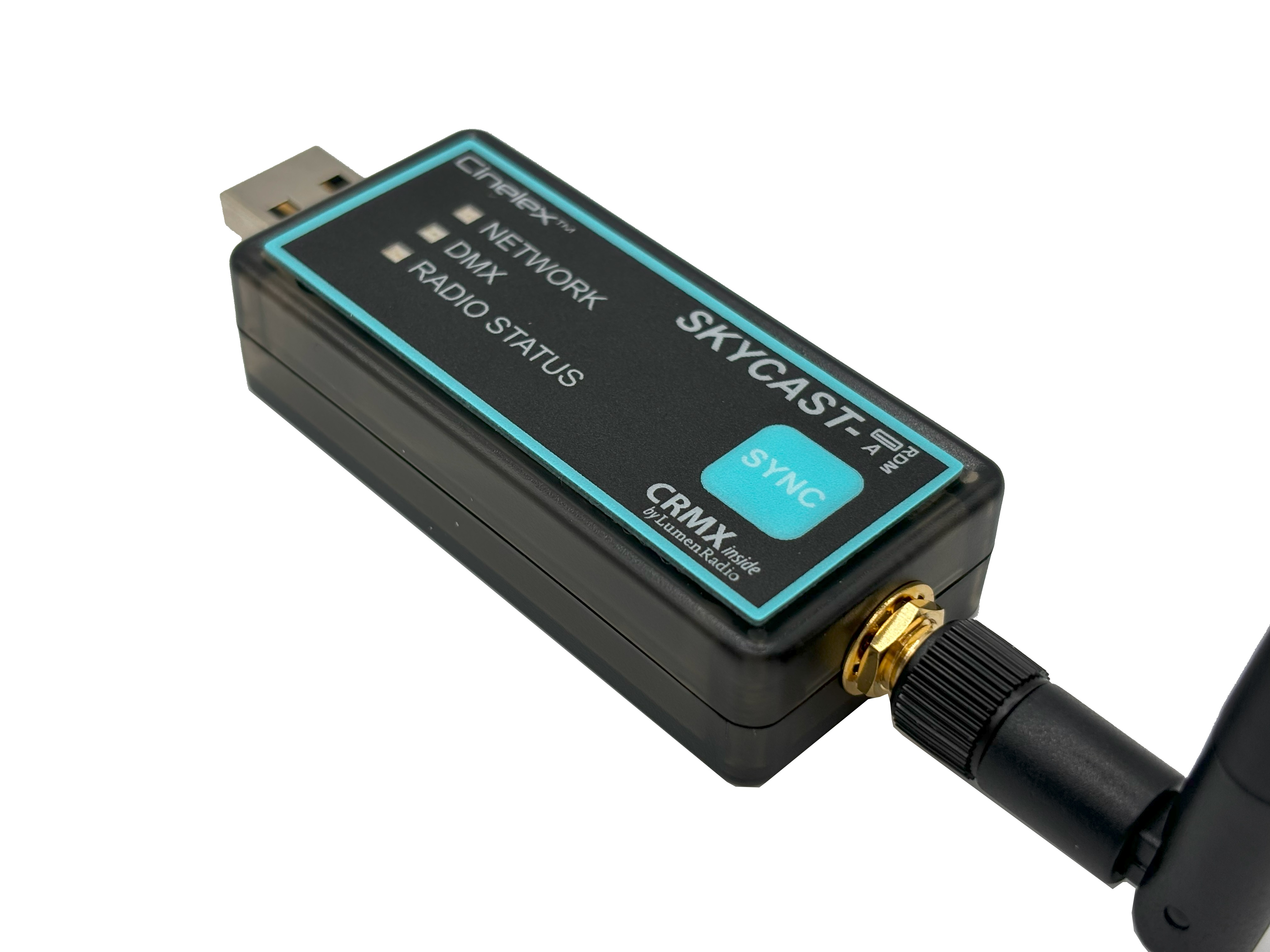CINELEX SKYCAST-A USB-A to CRMX Wireless DMX Transmitter 3