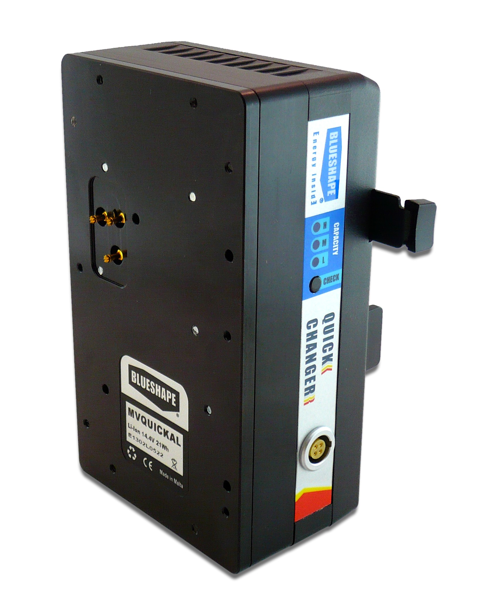 Blueshape MVQUICKAL Akku Hot Swap System für ARRI ALEXA® 3 Blueshape MVQUICKAL Akku Hot Swap System für ARRI ALEXA® 3