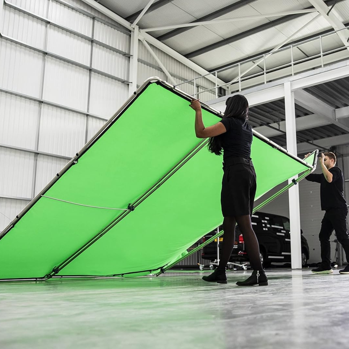 Manfrotto MLBG4301KG Hintergrund-Kit Chroma Key Grün
