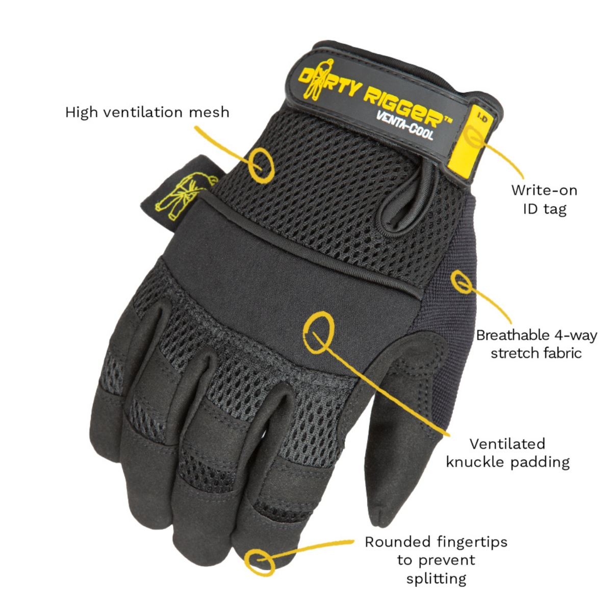 Dirty Rigger Venta-Cool™ Summer Rigger Glove 4