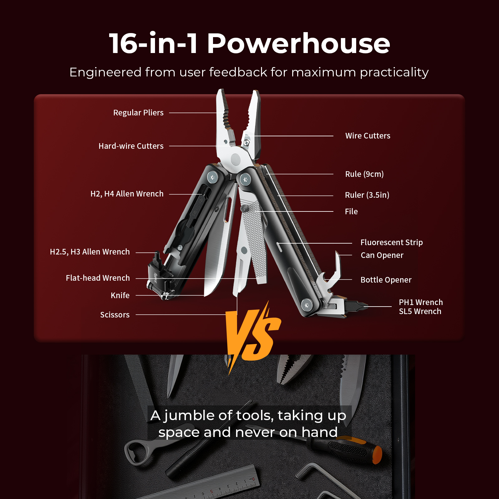 SmallRig 5294  EDC 16-in-1 Multitool