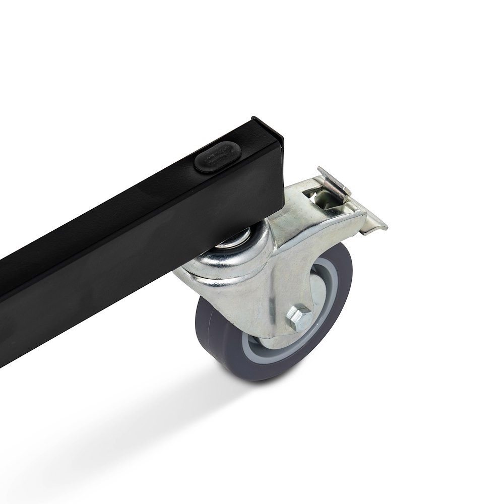 Manfrotto 231CS Stativ mit Rollen und Gleitträger, silber 7