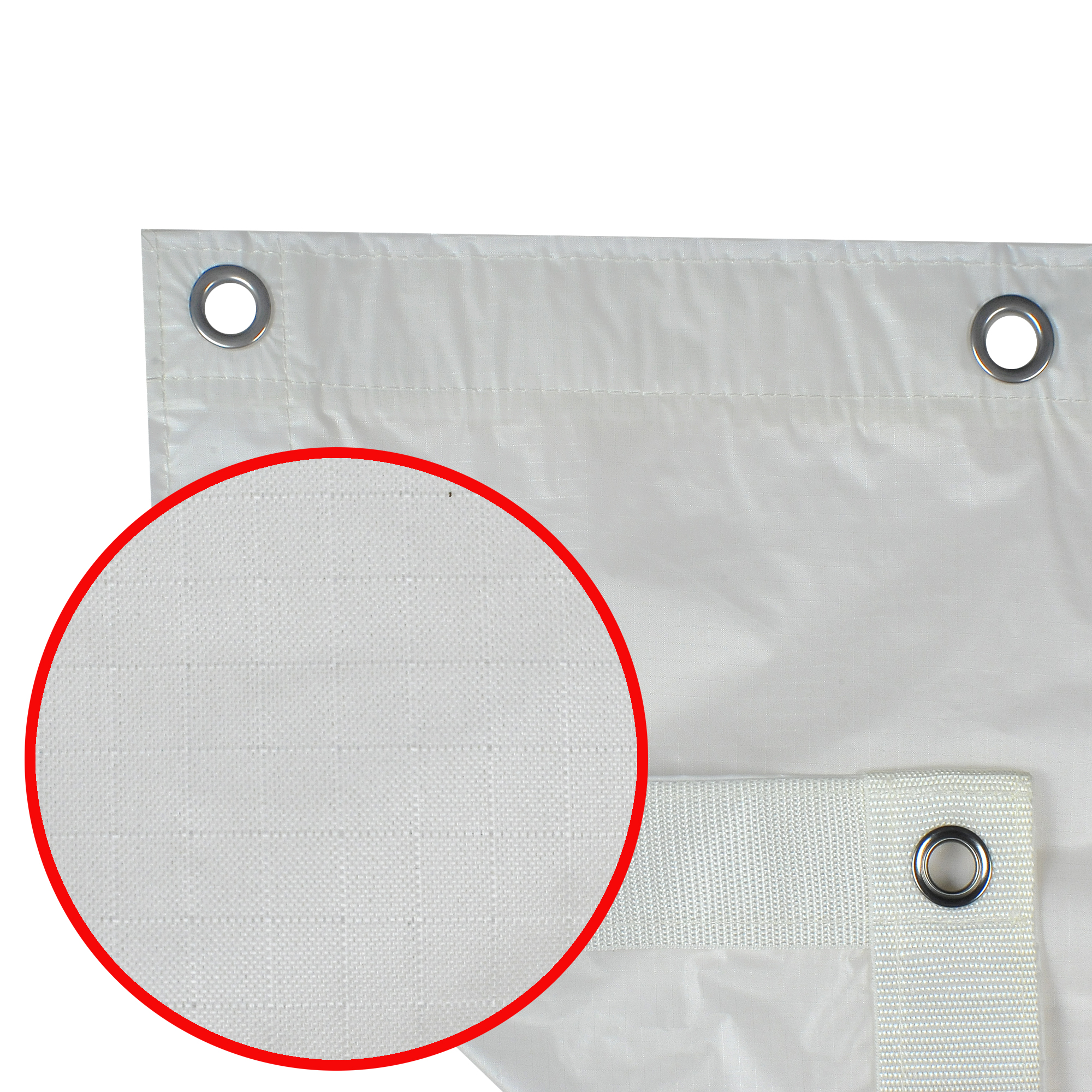 TRP Worldwide 08' x 08' Grid Cloth Full, White (Noisy)