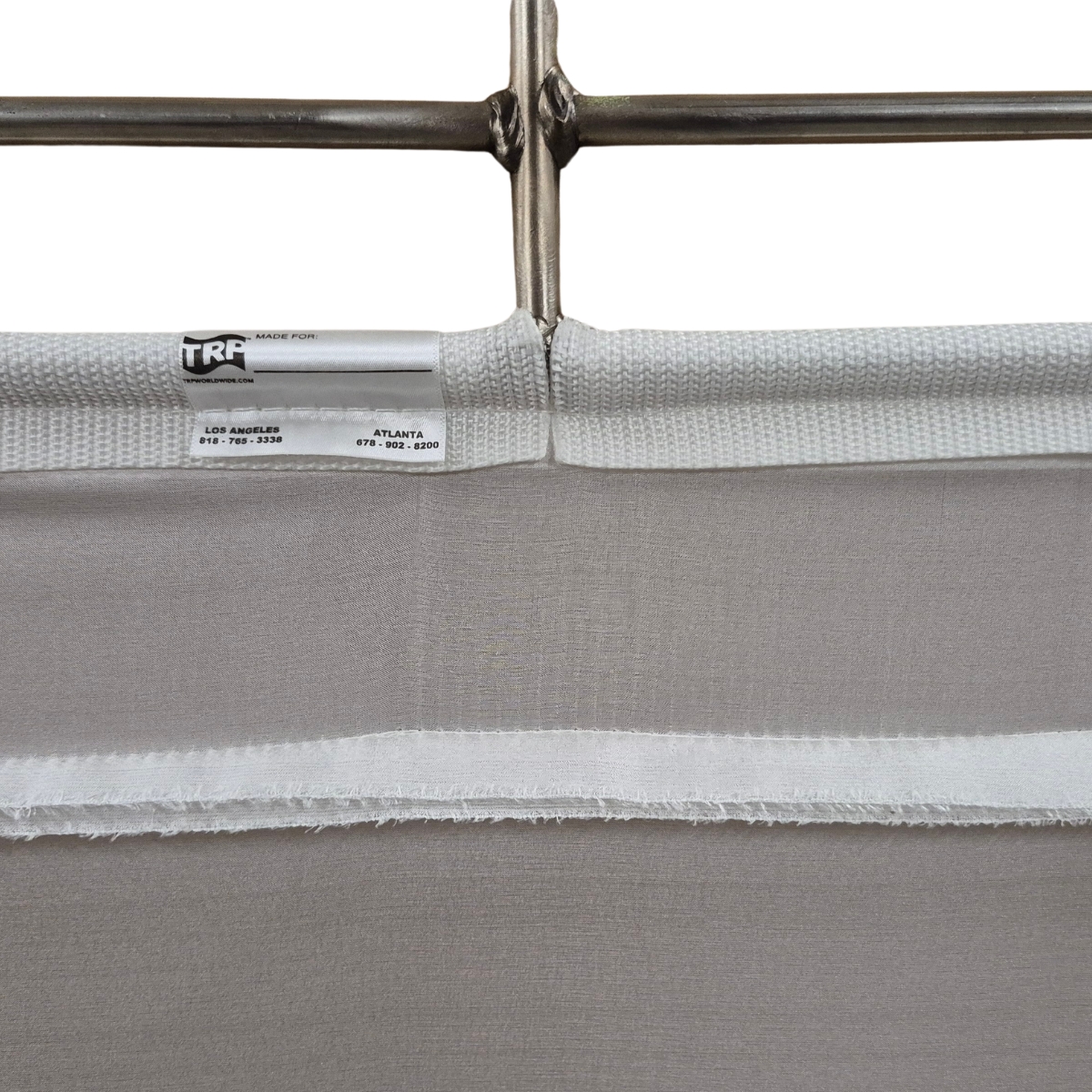 TRP Worldwide 48" x 48" (122 x 122cm) China Silk White (mit Naht!) 2