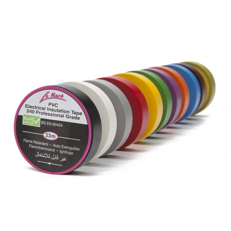 Le Mark PVC Elektro Isolierband 19mm x 33 Meter Le Mark PVC Elektro Isolierband 19mm x 33 Meter