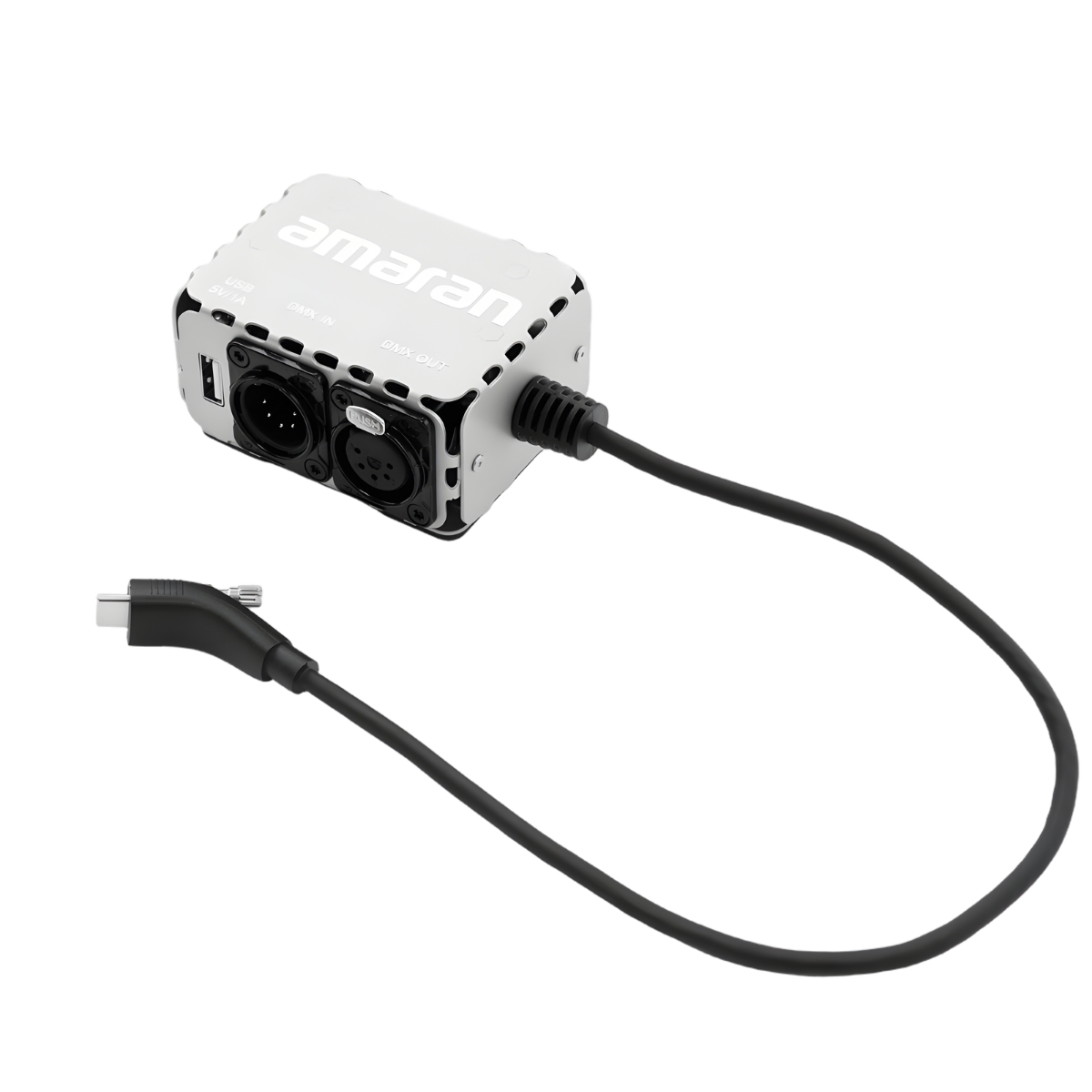 amaran USB-C to 5-Pin DMX In & Out Adapter