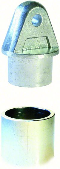 Doughty T58753 Scharnierkopf, alu poliert silber Doughty T58753 Scharnierkopf, alu poliert silber