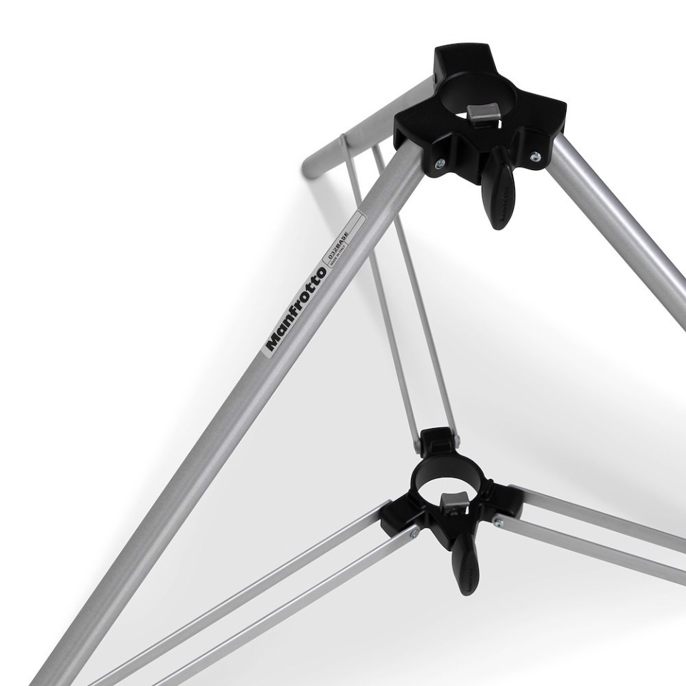 Manfrotto 032BASE Stativbasis Silber für Autopole 6