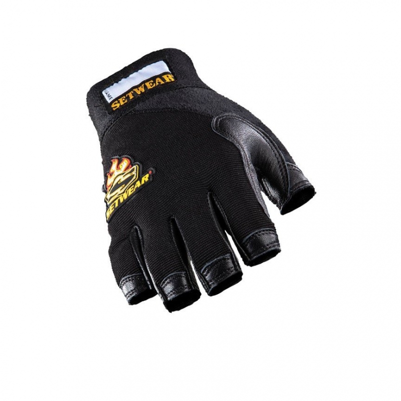 Setwear Leather Fingerless Glove