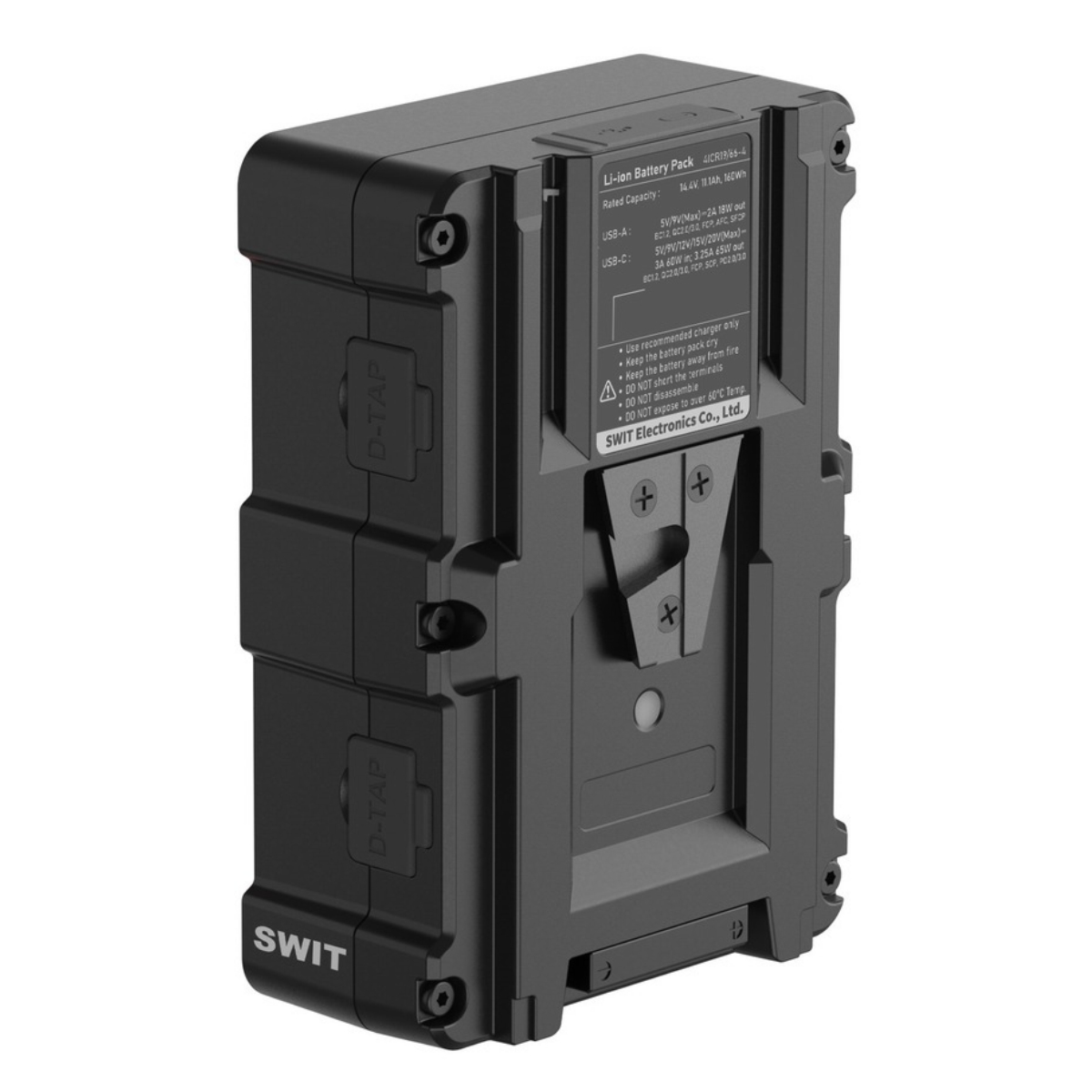 SWIT CIMO-160S 160Wh USB-C OLED info Cine V-mount Battery