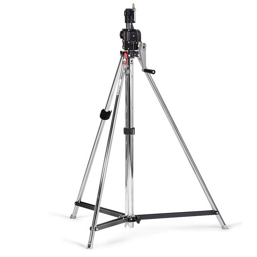 Manfrotto 083NW Stativ Wind-Up Silber 2-tlg.