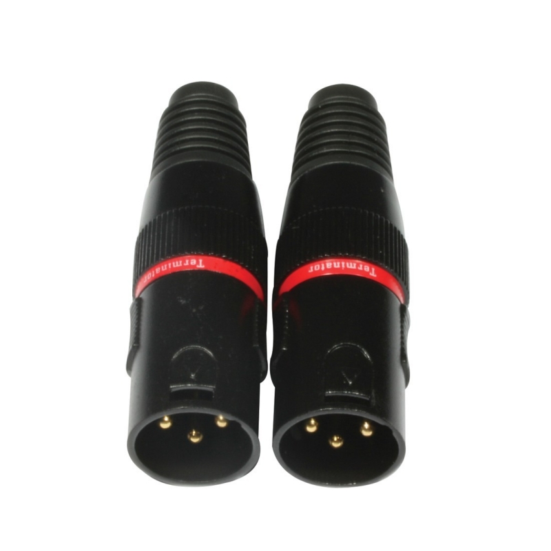 Accu-Cable DMX 3-pol Abschlussstecker Endwiderstand 2er SET