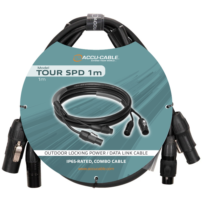 Accu-Cable Tour SPD Daisy/Chain Hybrid (Strom/DMX)