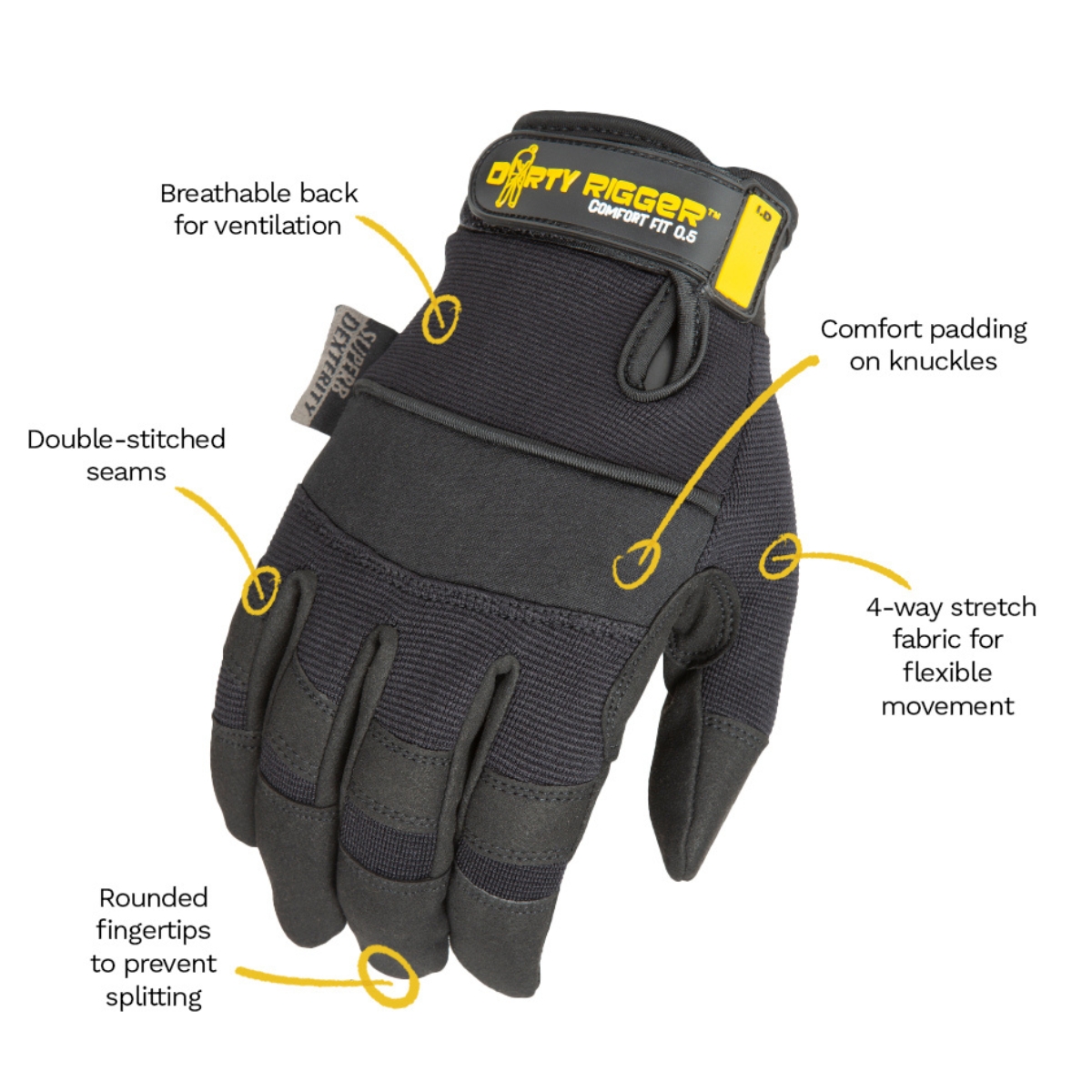 Dirty Rigger Comfort Fit 0.5 High Dexterity Glove 4