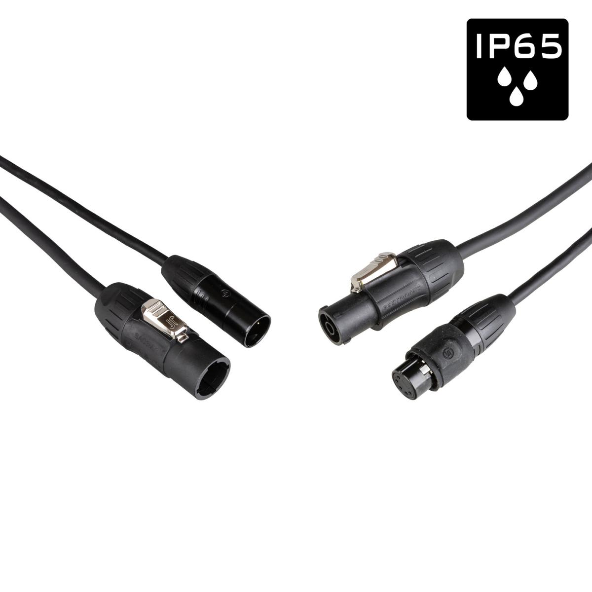Hilec Hybridkabel IP65 Outdoor 5-pol.DMX + Strom