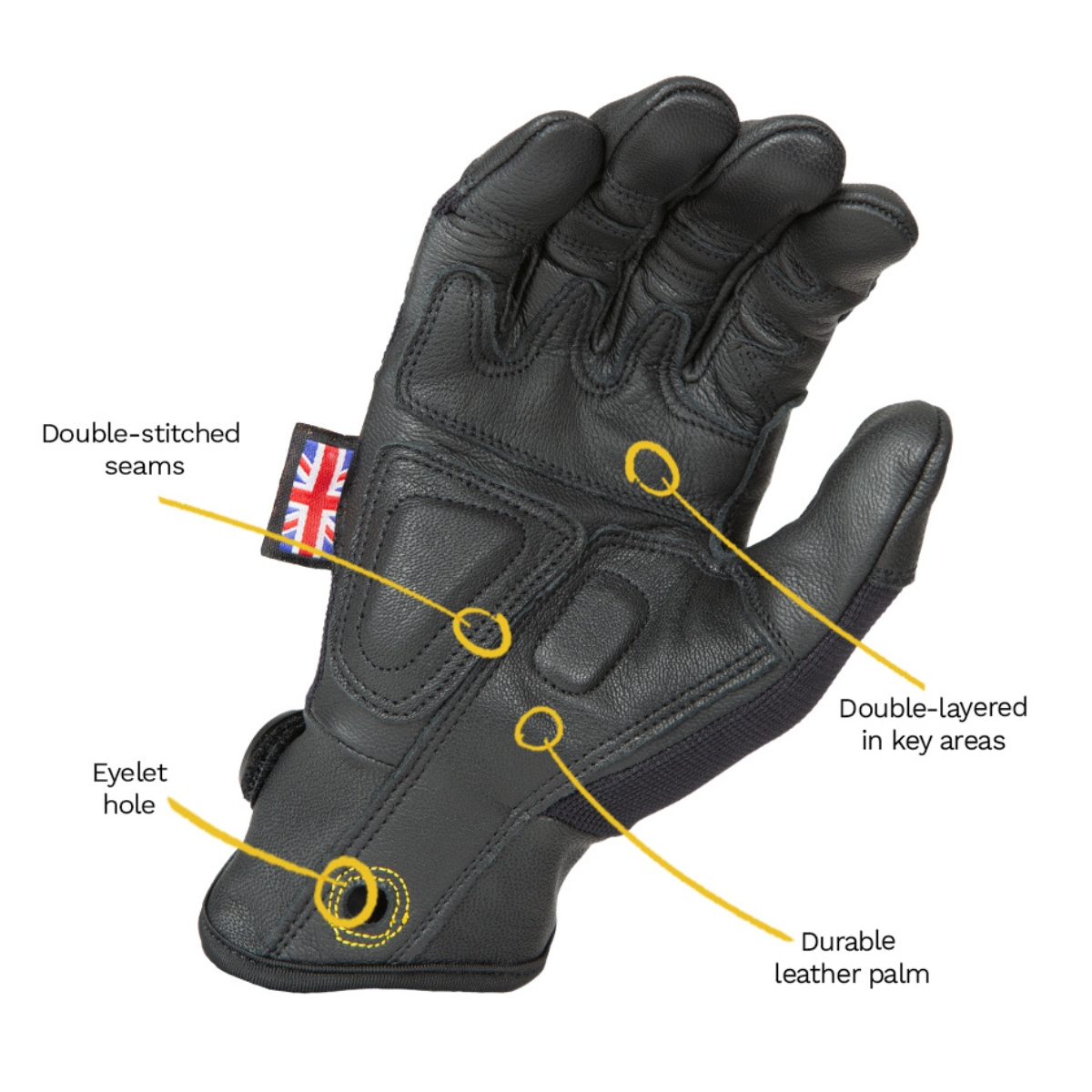 Dirty Rigger Leather Grip ™ 3.0 Glove – Full Fingered 4