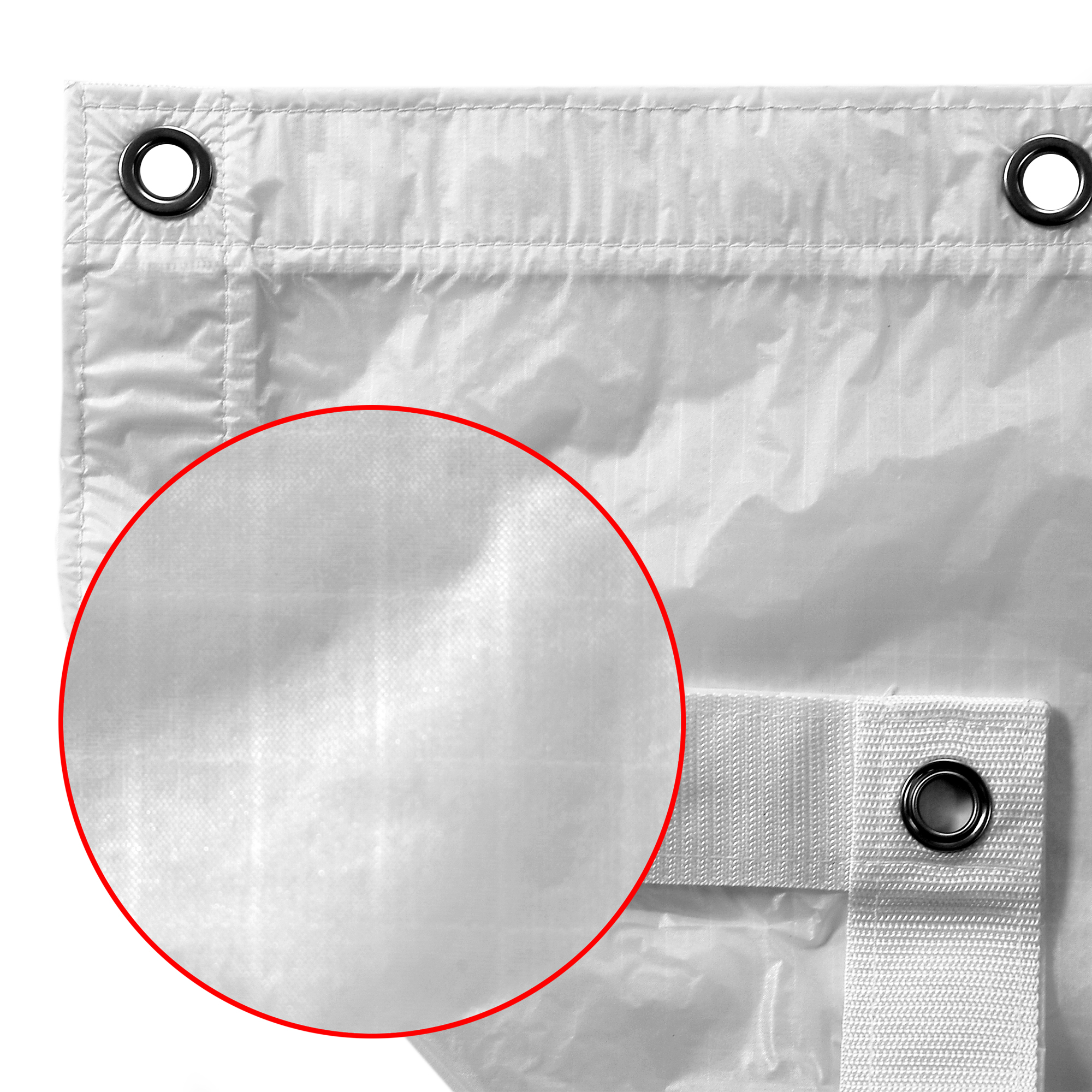 TRP 04´ x 04´ (121x121cm) Grid Cloth Quarter, White (Silent)