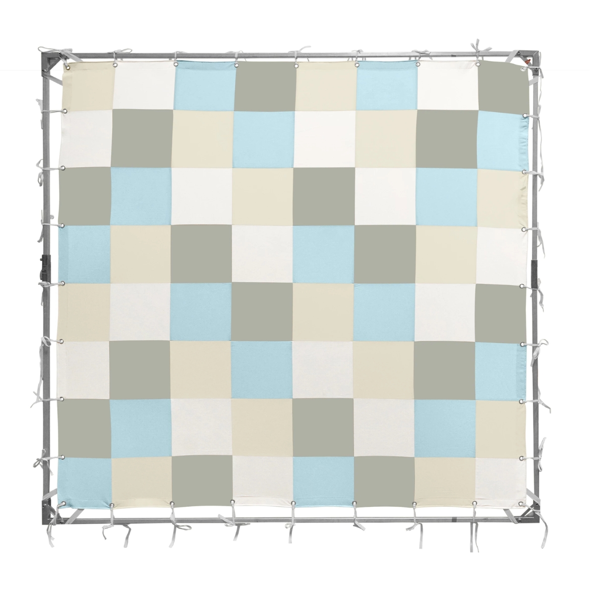 TRP Worldwide 12' x 12' INTERLUDE™ Checkerboard - White/Natural/Blue/Green