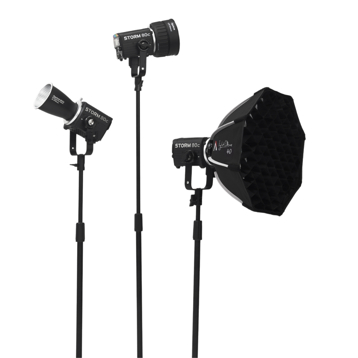 Aputure Storm 80c 3-Light Kit 4
