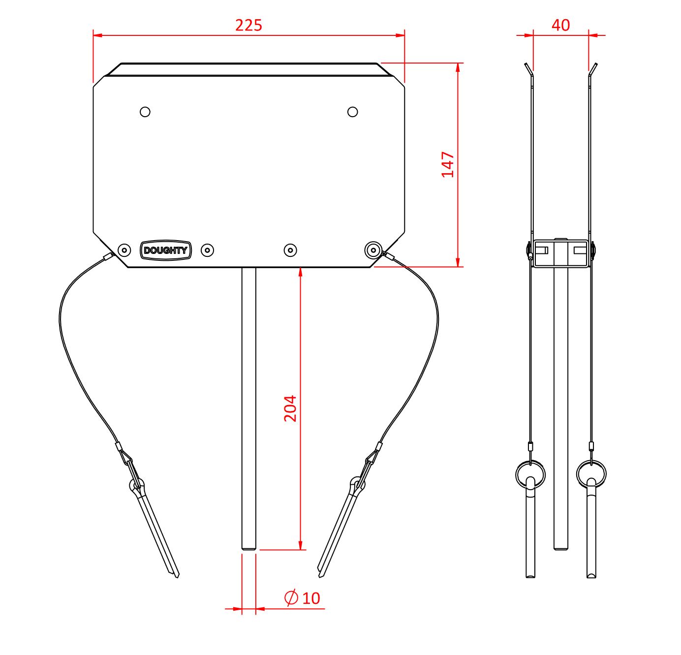 Doughty G1142 Polyholder 40mm 3