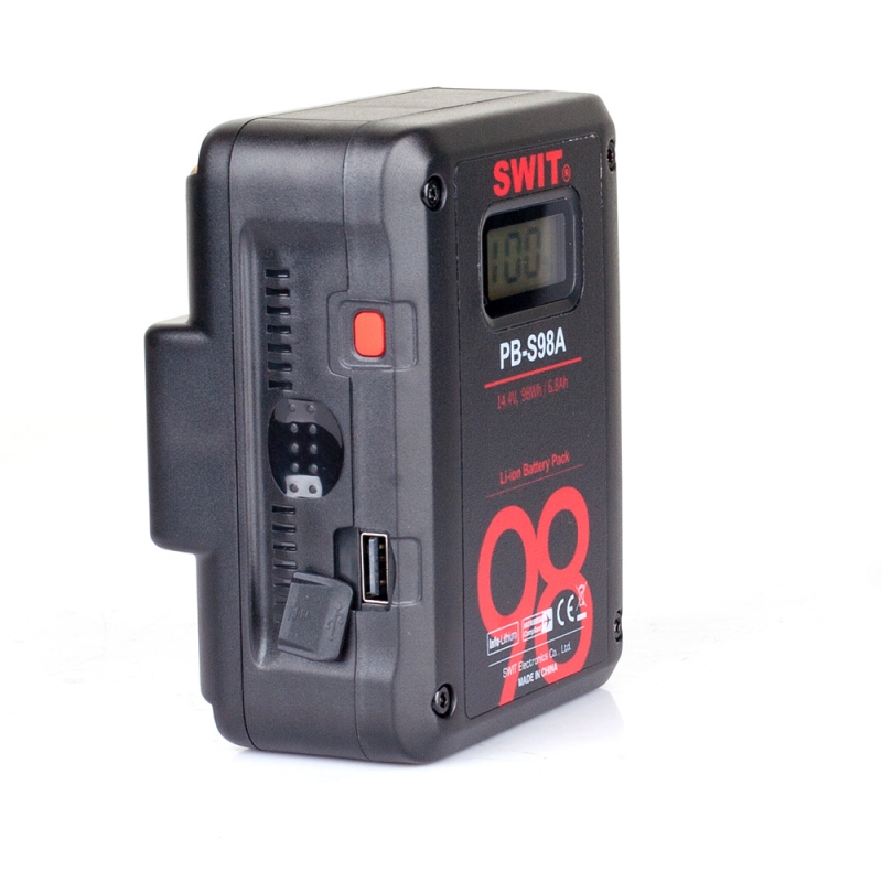 SWIT PB-S98A Gold-Mount Akku 98Wh Multi-Sockets Square Cine Battery 3