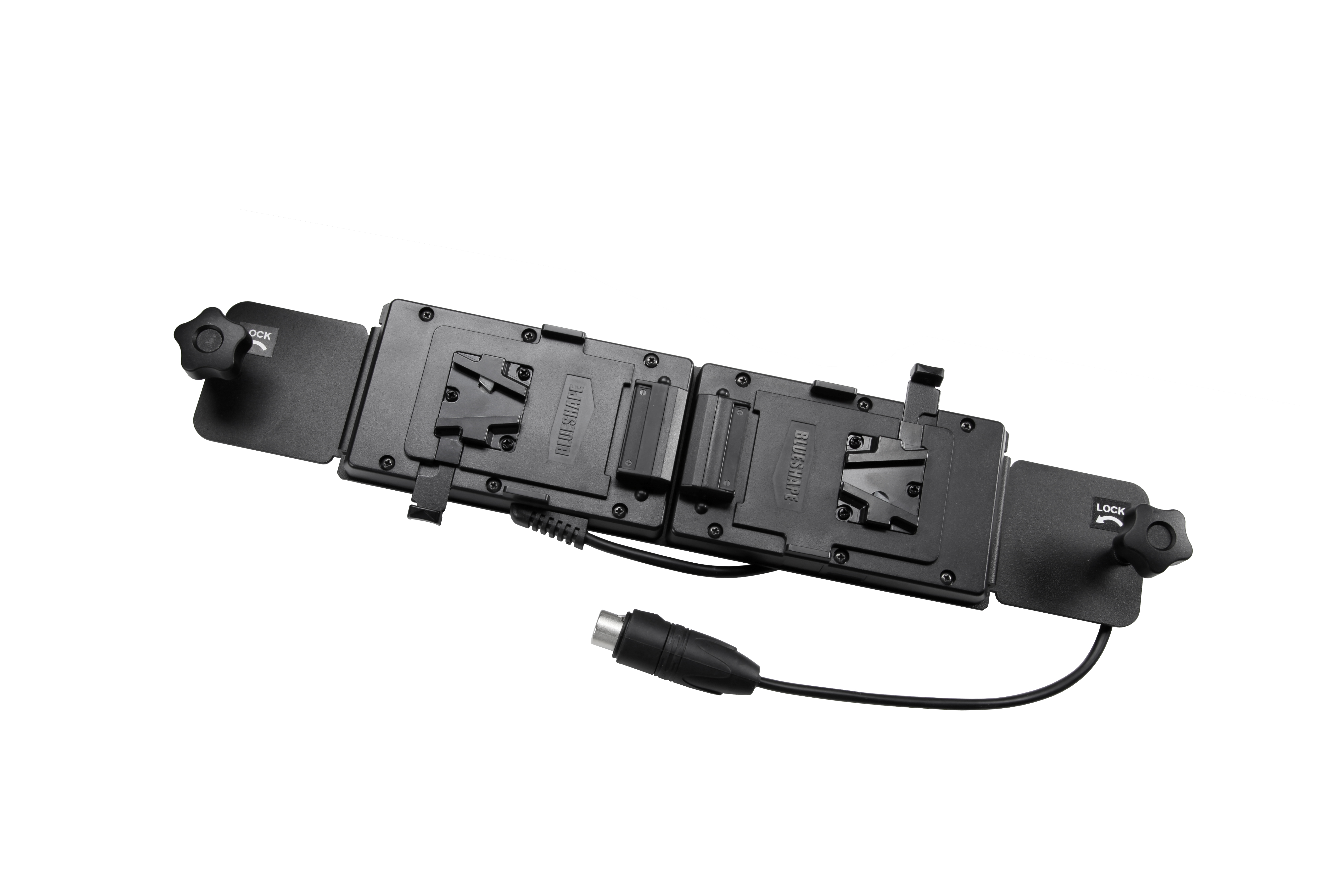 VELVET Double Vlock battery adapter + mount for VL2 and VP2 VELVET Double Vlock battery adapter + mount for VL2 and VP2