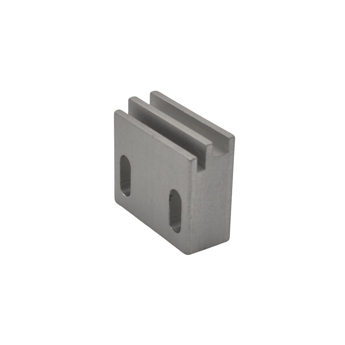 Mounting Block A Aluminium Block mit zwei Schlitzen