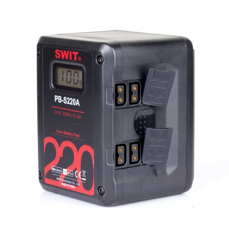 SWIT PB-S220A Gold-Mount Akku 220Wh Multi-Sockets Square Cine Battery SWIT PB-S220A Gold-Mount Akku 220Wh Multi-Sockets Square Cine Battery