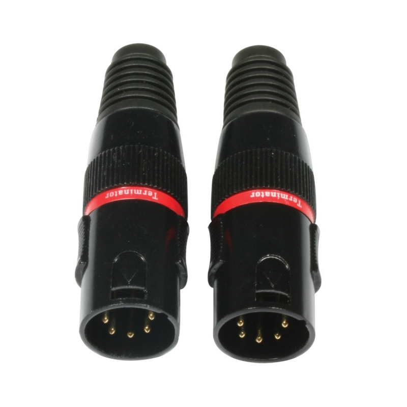 Accu-Cable DMX 5-pol Abschlussstecker Endwiderstand 2er SET