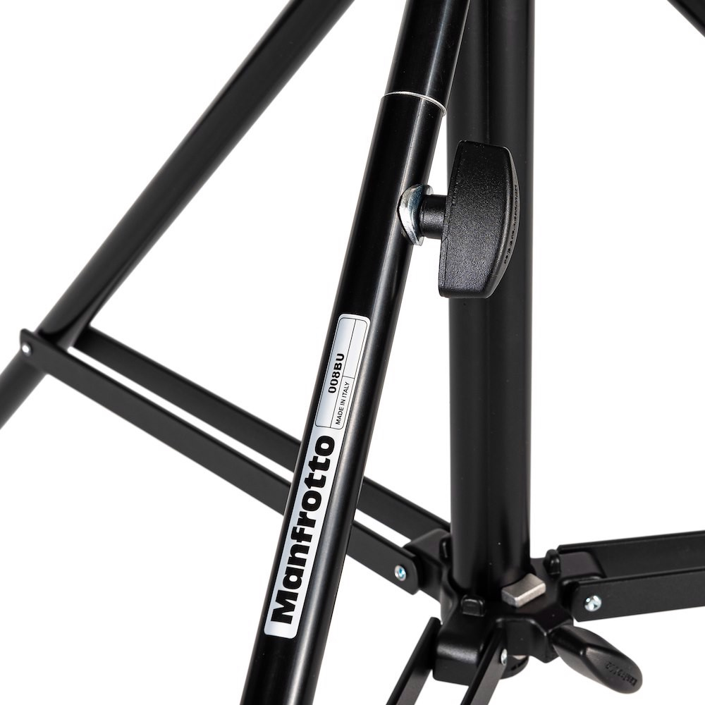 Manfrotto 008BU Stativ Cine Alu Schwarz 3