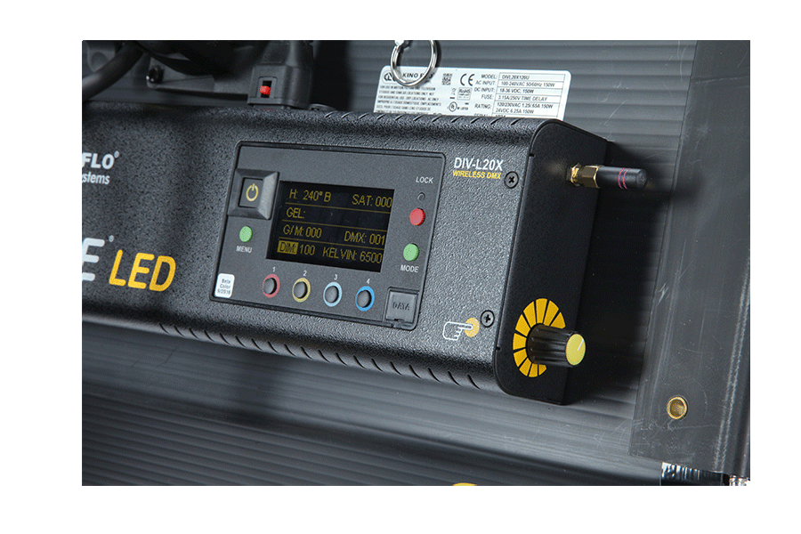Kino Flo Diva-Lite LED 20 DMX Kit mit Soft Case (V) 3