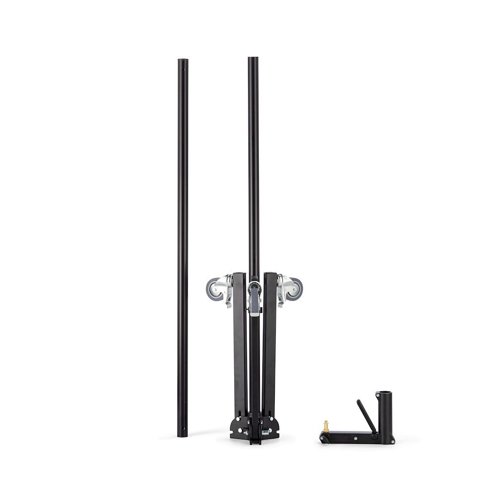 Manfrotto 231B Stativ mit Rollen und Gleitträger, schwarz 3