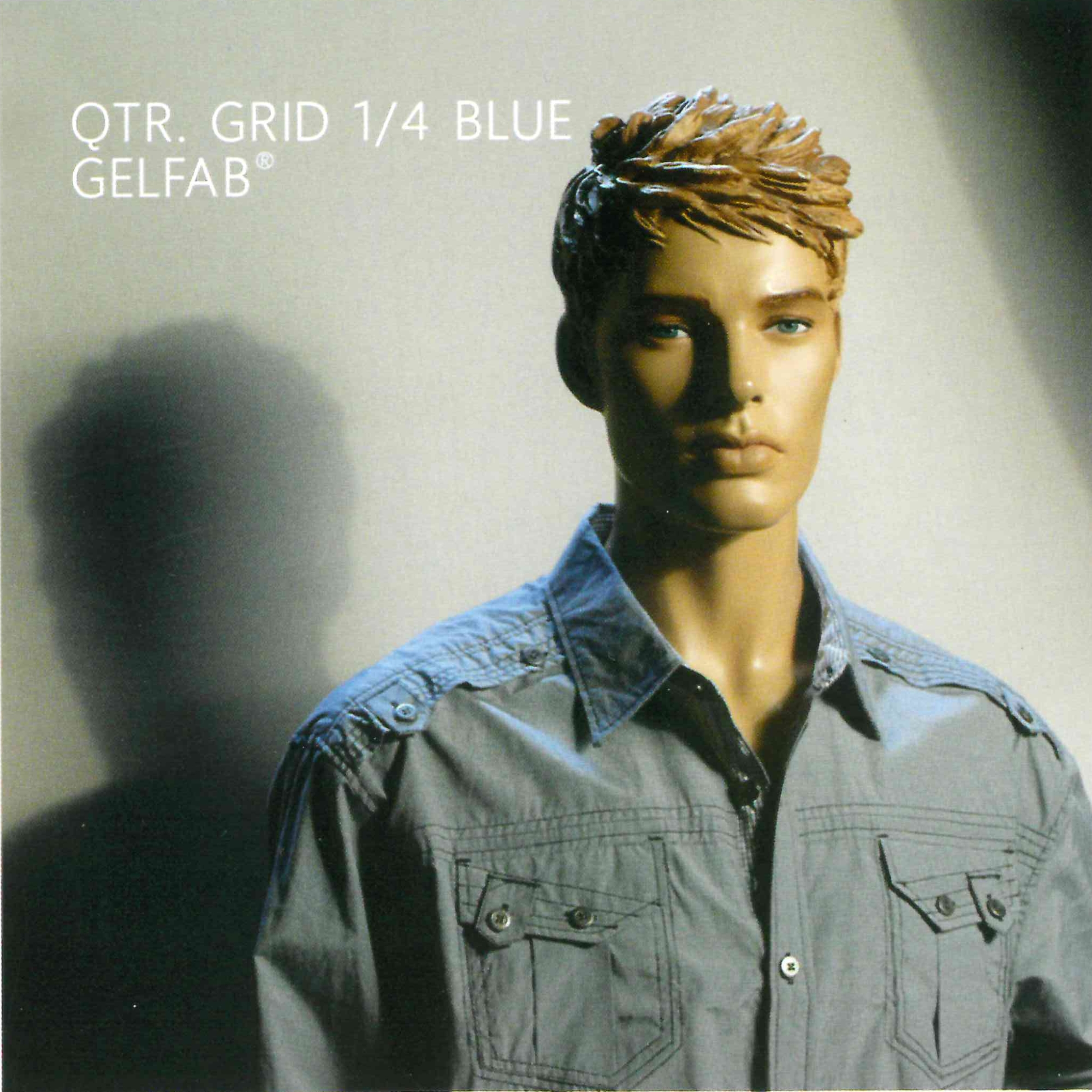 TRP Worldwide 12' x 12' Quarter Grid Quarter Blue 4