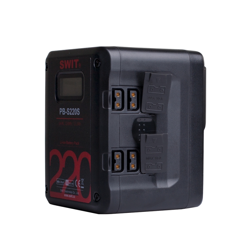 SWIT PB-S220S V-Mount Akku 220Wh Multi-Sockets Square Cine Battery SWIT PB-S220S V-Mount Akku 220Wh Multi-Sockets Square Cine Battery