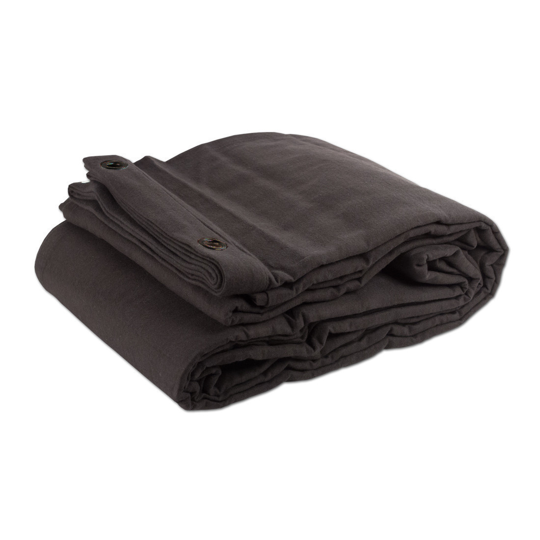 Duratruss DT Molton 3x3m 300g/m² B1/M1 Schwarz – Konfektionierter Bühnenmolton