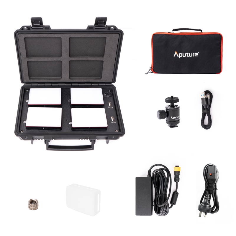 Aputure MC 4-Light Travel Kit (EU-Version)