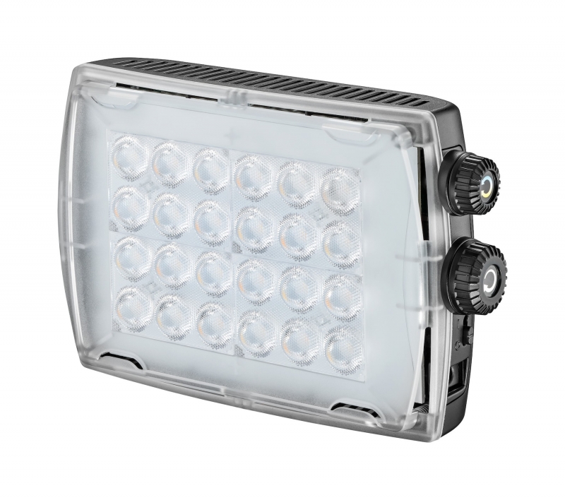 Manfrotto CROMA 2 LED-Licht mit Diffusor und Kugelkopf Manfrotto CROMA 2 LED-Licht mit Diffusor und Kugelkopf