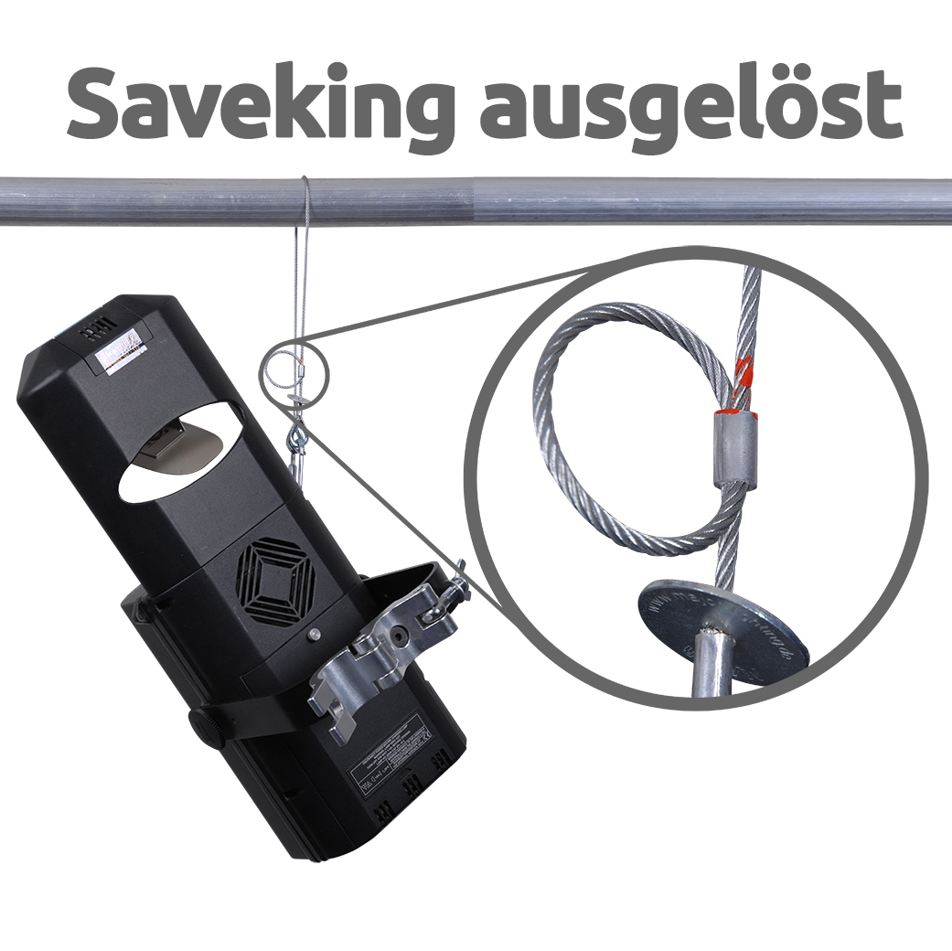 Saveking® Sicherungsseil nach BGV-C1 (3mm / 60cm / 20kg) silber 5