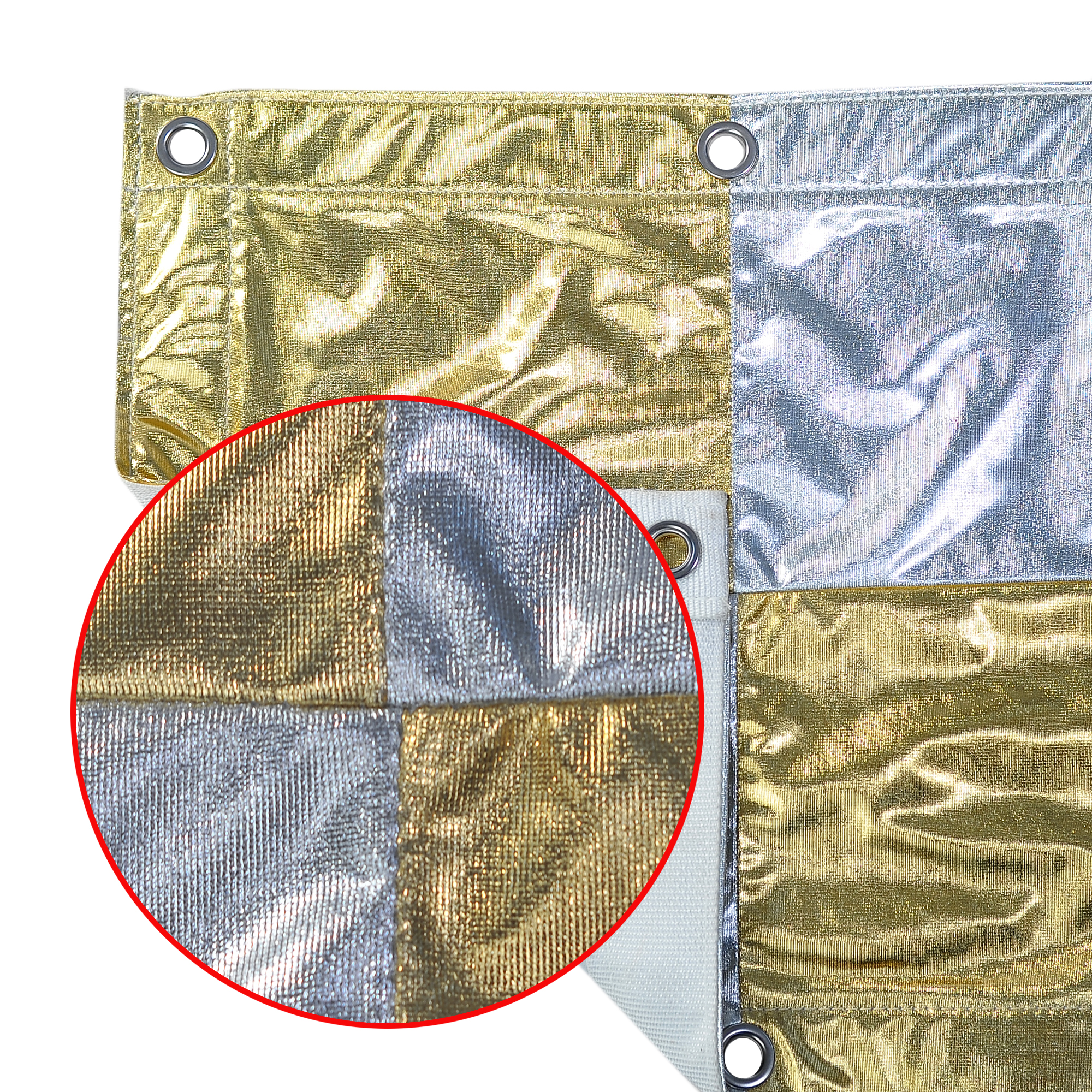 TRP Worldwide 12' x 20' Lame Checkerboard Silver/Gold TRP Worldwide 12' x 20' Lame Checkerboard Silver/Gold