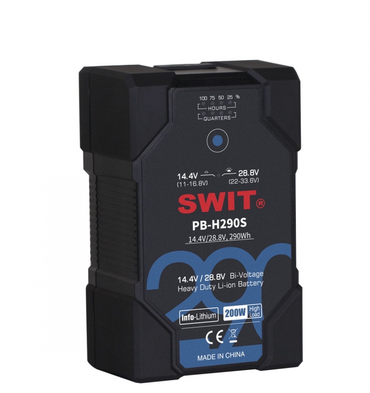 SWIT PB-H290S V-Mount Akku 290Wh 28V/14V Smart Battery SWIT PB-H290S V-Mount Akku 290Wh 28V/14V Smart Battery