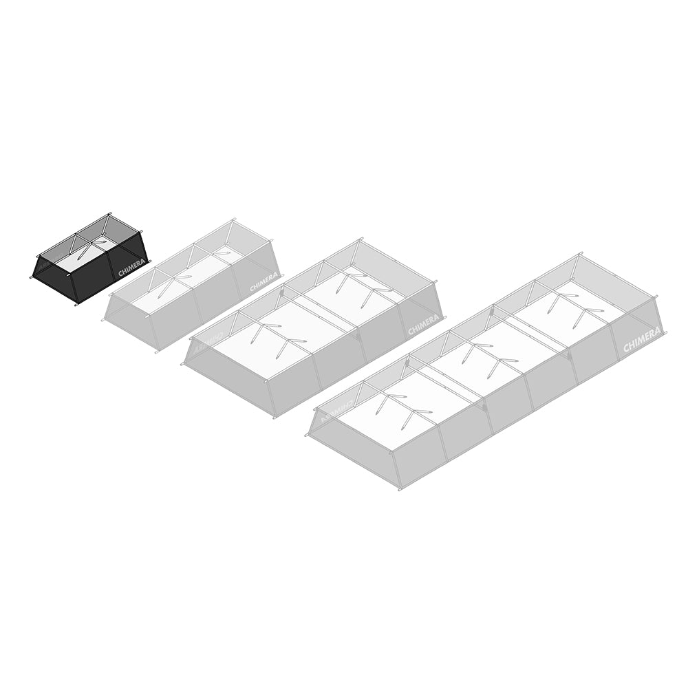 Chimera F2X Overhead Lightbank 5' x 10' (1.52m x 3.05m) W/ Triolets 2 Chimera F2X Overhead Lightbank 5' x 10' (1.52m x 3.05m) W/ Triolets 2