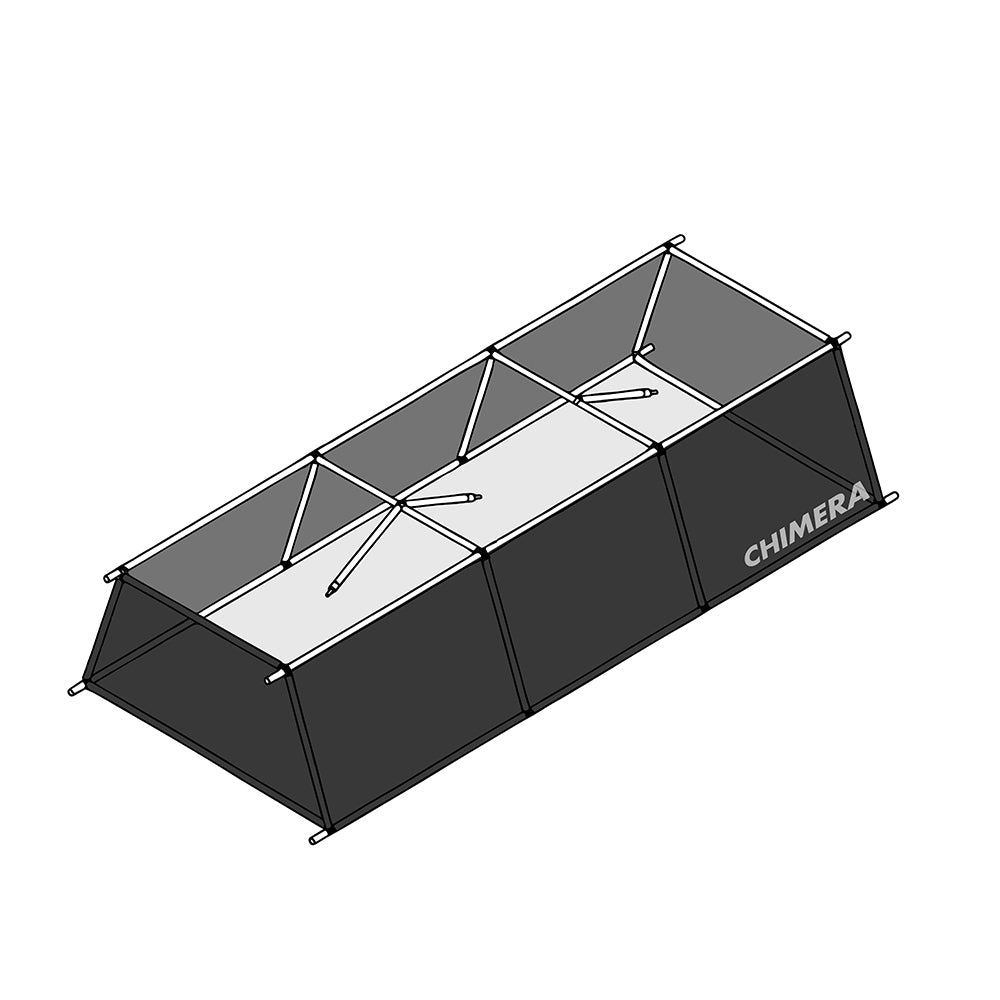 Chimera F2X Overhead Lightbank 5' x 15' (1.52m x 4.63m) Chimera F2X Overhead Lightbank 5' x 15' (1.52m x 4.63m)