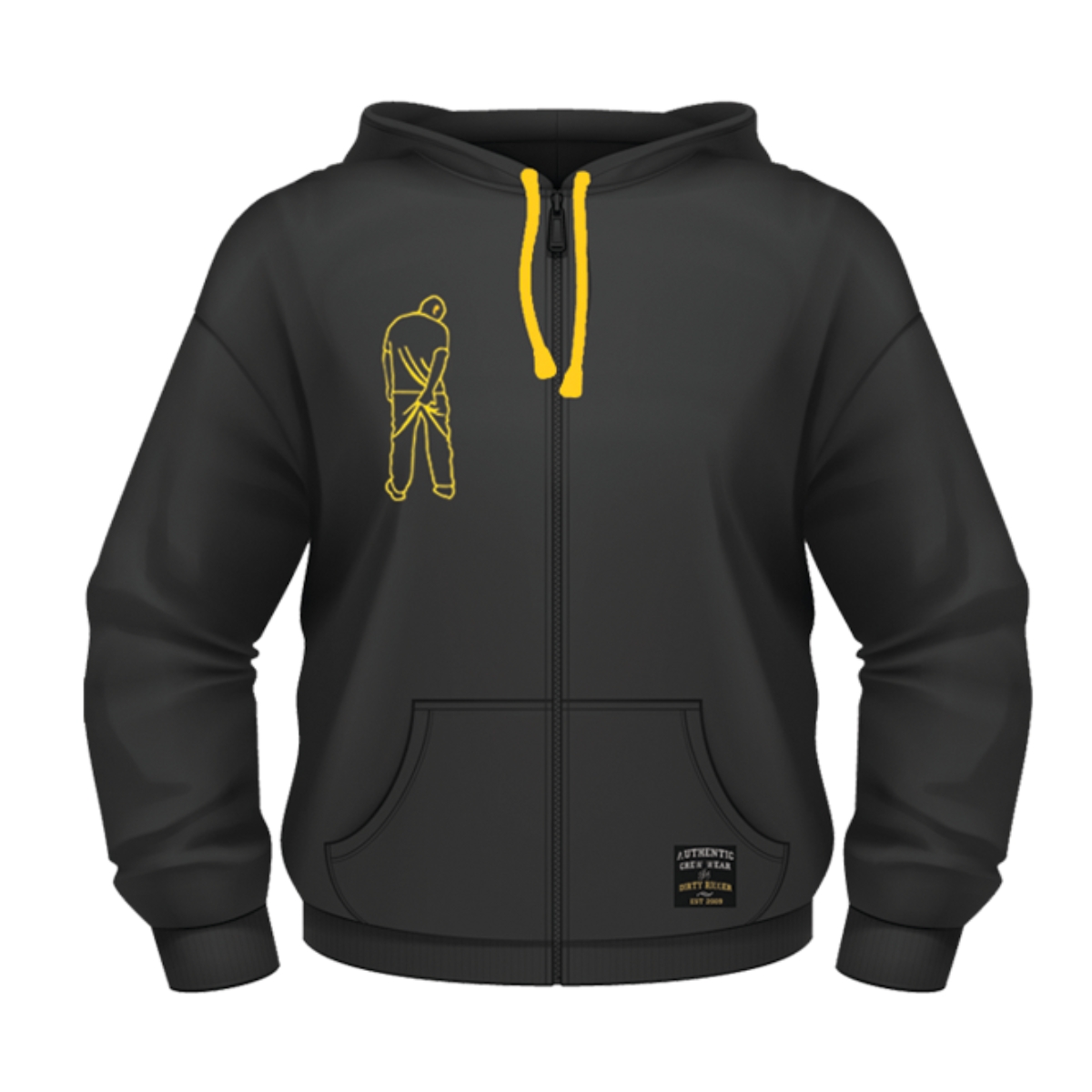 Dirty Rigger Hoodie: Zip-Up